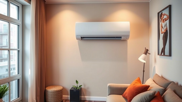 Airco in Amsterdam aan een muur