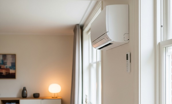De binnenunit van een airco in Den Haag
